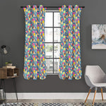 Colorful Ice Cream Pattern Print Curtain