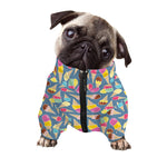 Colorful Ice Cream Pattern Print Dog Zip Up Jacket