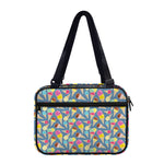 Colorful Ice Cream Pattern Print Double Strap Bible Bag