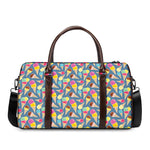 Colorful Ice Cream Pattern Print Duffle Bag