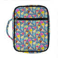 Colorful Ice Cream Pattern Print Front Pocket Bible Bag