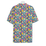 Colorful Ice Cream Pattern Print Hawaiian Shirt