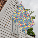 Colorful Ice Cream Pattern Print House Flag