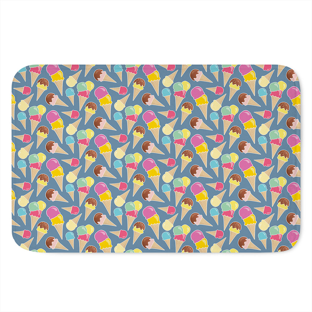 Colorful Ice Cream Pattern Print Indoor Door Mat