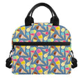 Colorful Ice Cream Pattern Print Insulated Lunch Bag