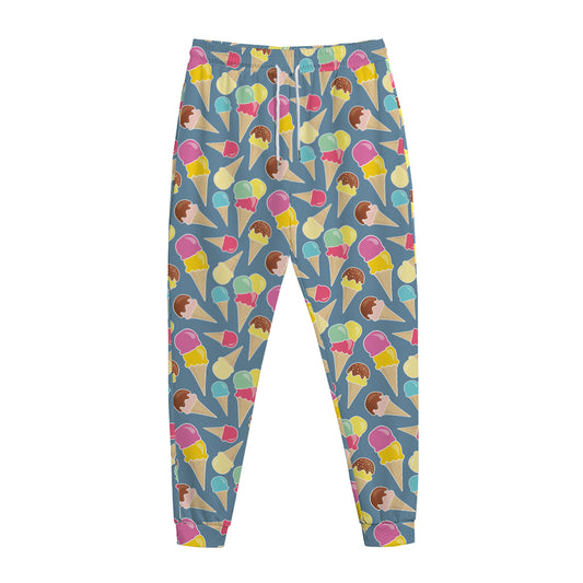 Colorful Ice Cream Pattern Print Jogger Pants