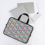 Colorful Ice Cream Pattern Print Laptop Sleeve With Handle
