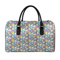 Colorful Ice Cream Pattern Print Leather Duffel Bag