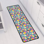 Colorful Ice Cream Pattern Print Long Kitchen Mat