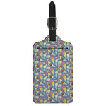 Colorful Ice Cream Pattern Print Luggage Tag