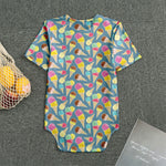 Colorful Ice Cream Pattern Print Men's Bodysuit