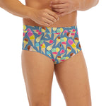 Colorful Ice Cream Pattern Print Men's Briefs