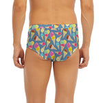 Colorful Ice Cream Pattern Print Men's Briefs