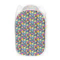 Colorful Ice Cream Pattern Print Mesh Laundry Hamper