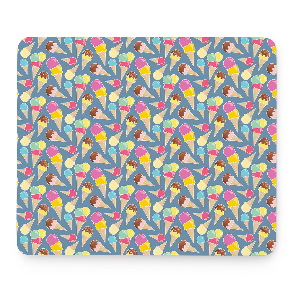 Colorful Ice Cream Pattern Print Mouse Pad