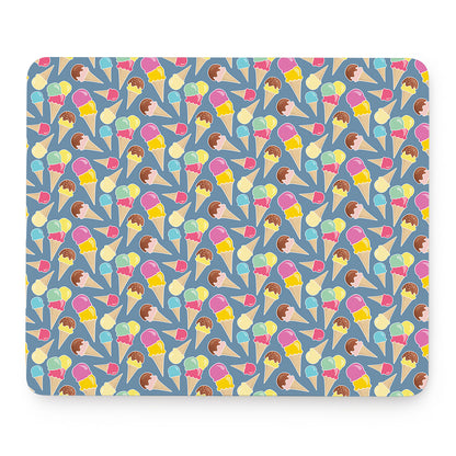 Colorful Ice Cream Pattern Print Mouse Pad