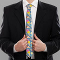 Colorful Ice Cream Pattern Print Necktie