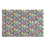 Colorful Ice Cream Pattern Print Placemat