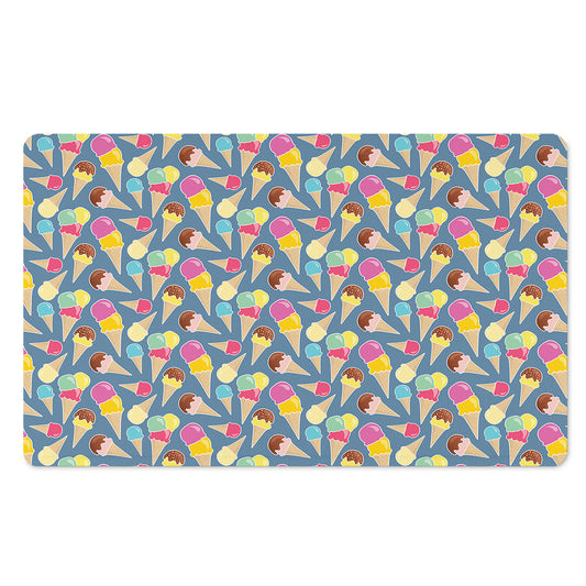 Colorful Ice Cream Pattern Print Polyester Doormat