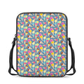 Colorful Ice Cream Pattern Print Rectangular Crossbody Bag