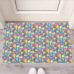 Colorful Ice Cream Pattern Print Rubber Doormat