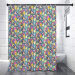 Colorful Ice Cream Pattern Print Shower Curtain