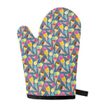Colorful Ice Cream Pattern Print Single Oven Mitt