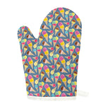 Colorful Ice Cream Pattern Print Single Oven Mitt