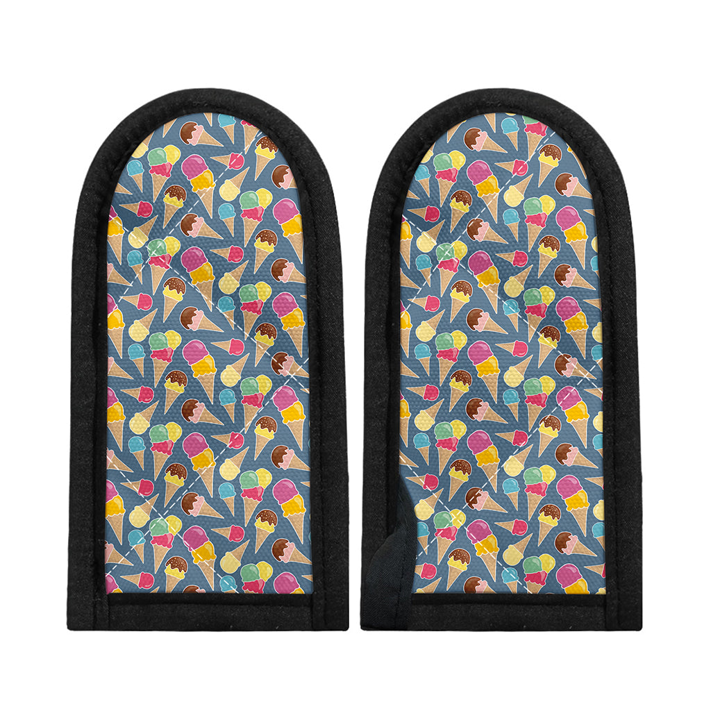Colorful Ice Cream Pattern Print Skillet Handle Cover