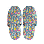 Colorful Ice Cream Pattern Print Slippers