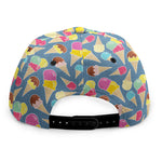 Colorful Ice Cream Pattern Print Snapback Cap