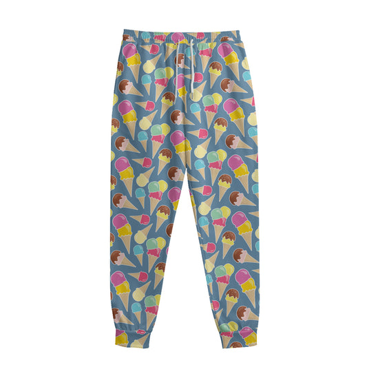 Colorful Ice Cream Pattern Print Sweatpants