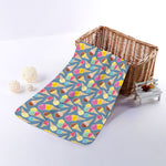 Colorful Ice Cream Pattern Print Towel