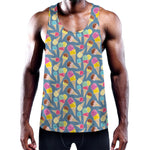 Colorful Ice Cream Pattern Print Training Tank Top