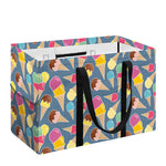 Colorful Ice Cream Pattern Print Utility Tote Bag