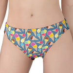 Colorful Ice Cream Pattern Print Women's Panties