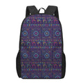 Colorful Indian Elephant Pattern Print 17 Inch Backpack