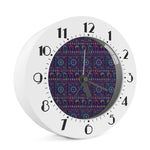 Colorful Indian Elephant Pattern Print Alarm Clock