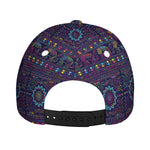 Colorful Indian Elephant Pattern Print Baseball Cap