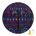 Colorful Indian Elephant Pattern Print Basketball