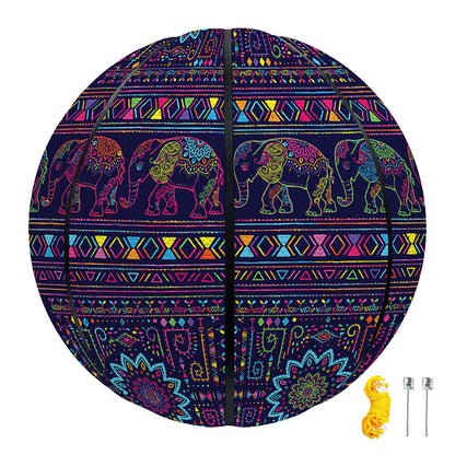 Colorful Indian Elephant Pattern Print Basketball