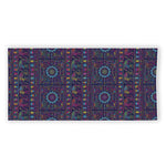 Colorful Indian Elephant Pattern Print Beach Towel