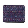 Colorful Indian Elephant Pattern Print Bifold Wallet