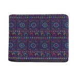 Colorful Indian Elephant Pattern Print Bifold Wallet