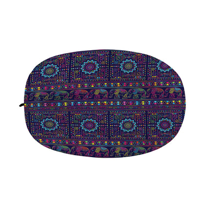 Colorful Indian Elephant Pattern Print Car Side Mirror Covers