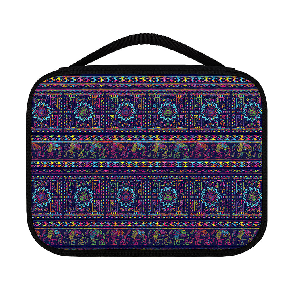 Colorful Indian Elephant Pattern Print Classic Bible Case