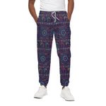 Colorful Indian Elephant Pattern Print Cotton Pants
