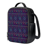 Colorful Indian Elephant Pattern Print Crossbody Lunch Bag