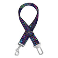 Colorful Indian Elephant Pattern Print Dog Seat Belt