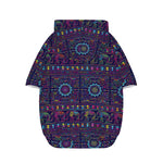 Colorful Indian Elephant Pattern Print Dog Zip Up Hoodie